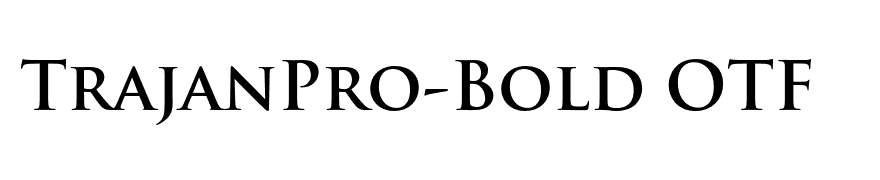 TrajanPro-Bold OTF