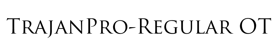 TrajanPro-Regular OTF