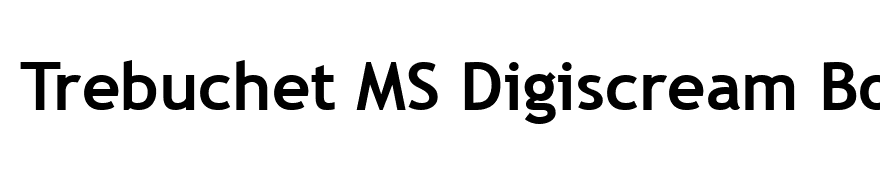 Trebuchet MS Digiscream Bold