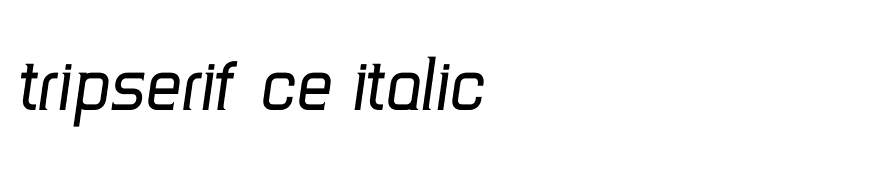 TripSerif CE Italic