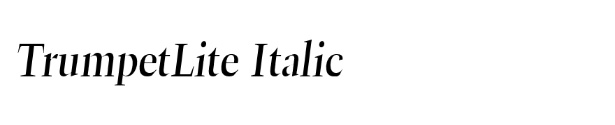 TrumpetLite Italic
