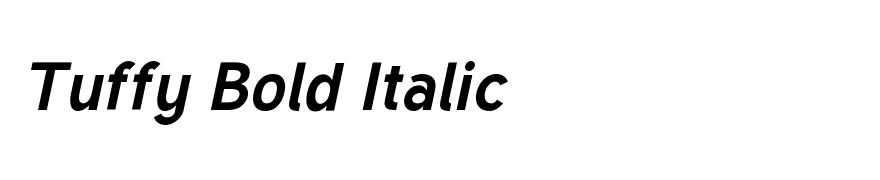 Tuffy Bold Italic
