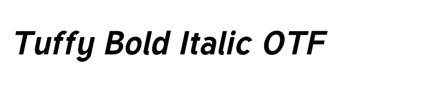 Tuffy Bold Italic OTF