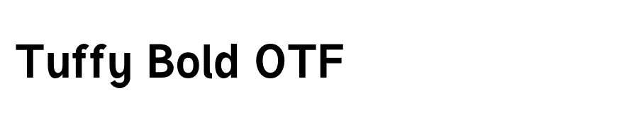 Tuffy Bold OTF