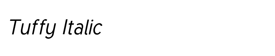 Tuffy Italic