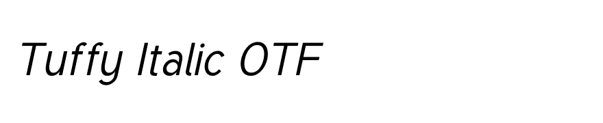 Tuffy Italic OTF