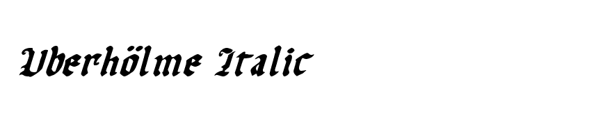 Uberhölme Italic