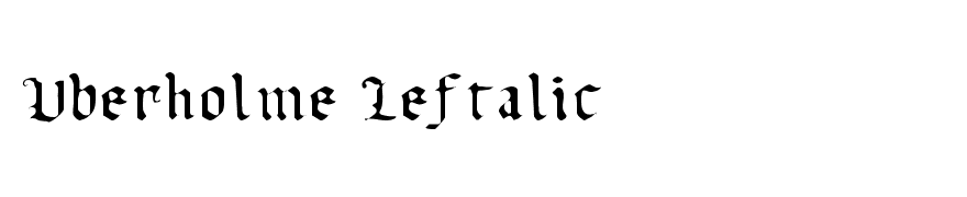 Uberholme Leftalic
