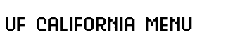 UF California Menu