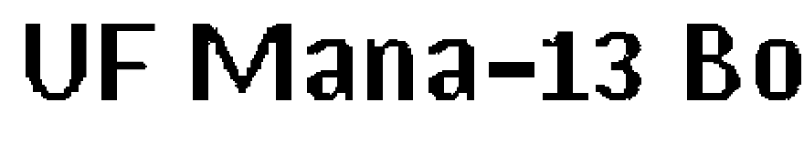 UF Mana-13 Bold