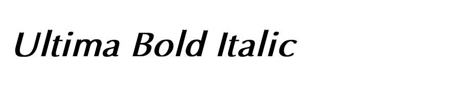 Ultima Bold Italic