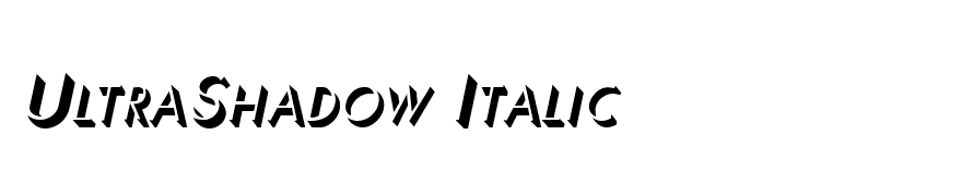 UltraShadow Italic