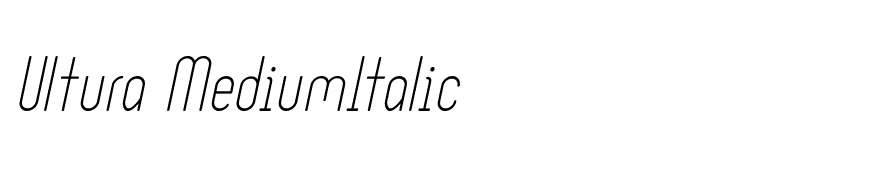 Ultura MediumItalic