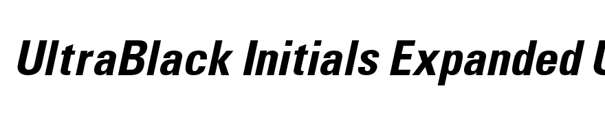 Uniform Condensed Bold Italic