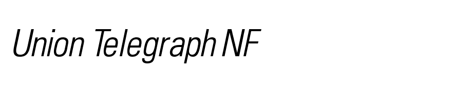 Uniform Condensed Light Italic