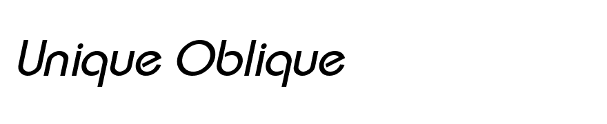 Unique Oblique