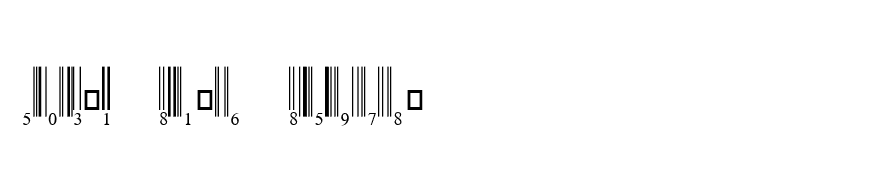 UPC-A Half Height