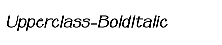Upperclass-BoldItalic