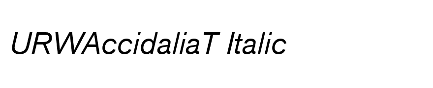 URWAccidaliaT Italic