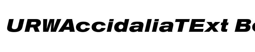 URWAccidaliaTExt Bold Italic