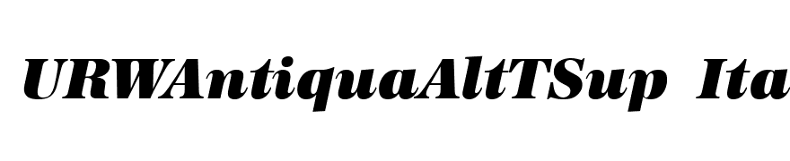 URWAntiquaAltTSup Italic