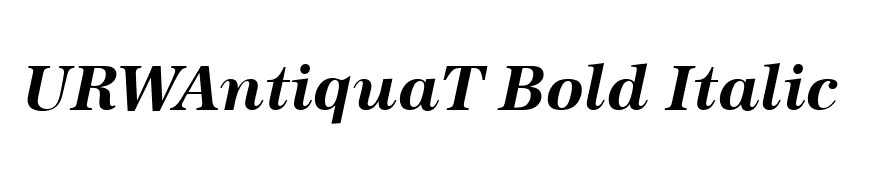 URWAntiquaT Bold Italic