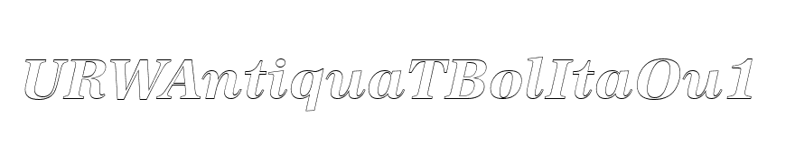URWAntiquaTBolItaOu1
