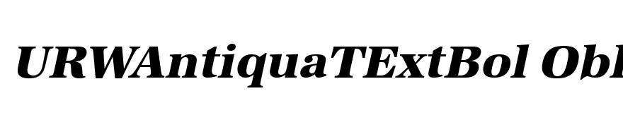 URWAntiquaTExtBol Oblique