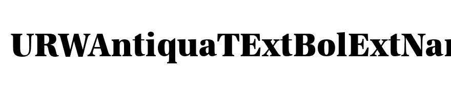 URWAntiquaTExtBolExtNar