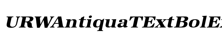 URWAntiquaTExtBolExtWid Oblique