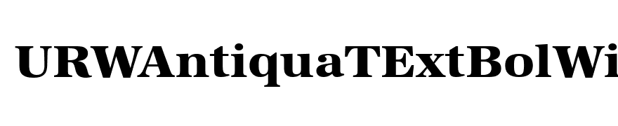 URWAntiquaTExtBolWid