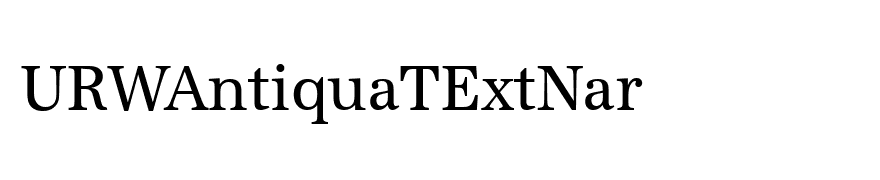 URWAntiquaTExtNar