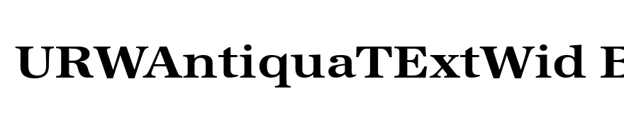 URWAntiquaTExtWid Bold
