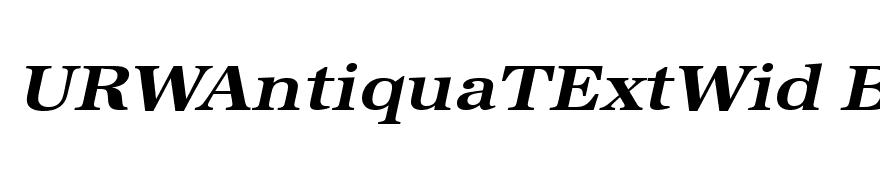 URWAntiquaTExtWid Bold Oblique