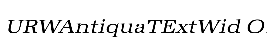 URWAntiquaTExtWid Oblique