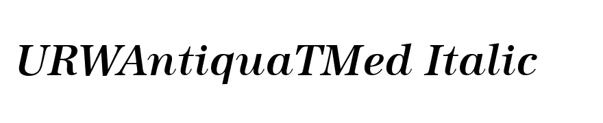 URWAntiquaTMed Italic