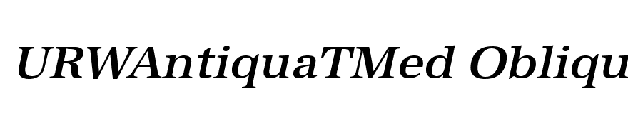 URWAntiquaTMed Oblique