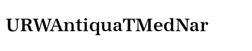 URWAntiquaTMedNar