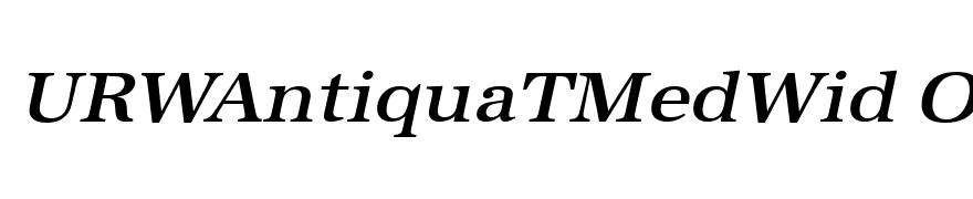 URWAntiquaTMedWid Oblique