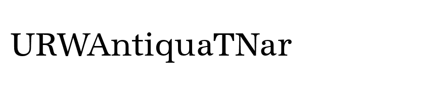 URWAntiquaTNar