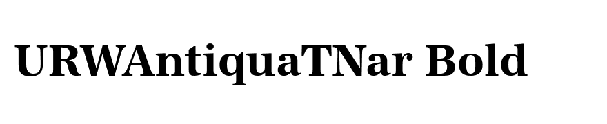 URWAntiquaTNar Bold