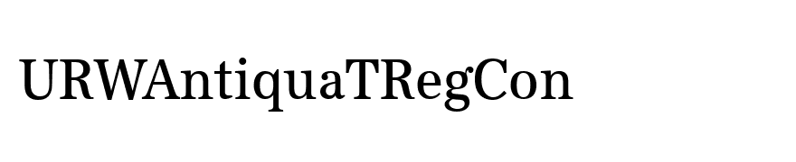 URWAntiquaTRegCon