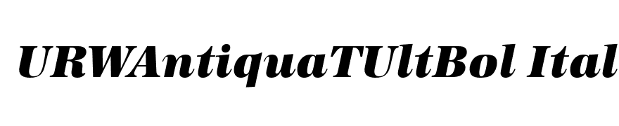 URWAntiquaTUltBol Italic
