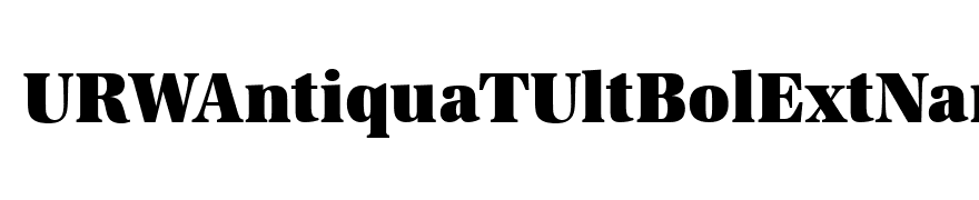 URWAntiquaTUltBolExtNar