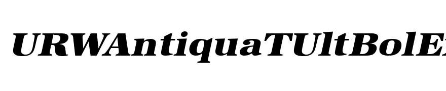URWAntiquaTUltBolExtWid Oblique