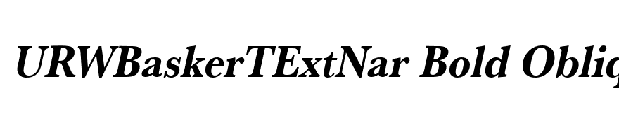 URWBaskerTExtNar Bold Oblique