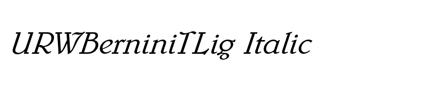 URWBerniniTLig Italic