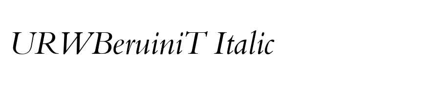 URWBeruiniT Italic