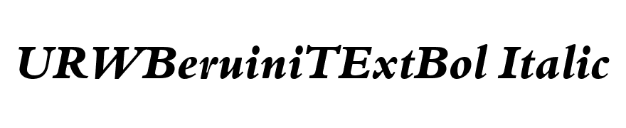 URWBeruiniTExtBol Italic