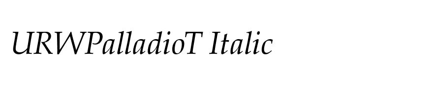 URWPalladioT Italic